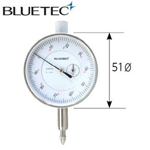 [블루텍] 다이얼 인디게이터 BD2109 / 측정0~1mm, 1개