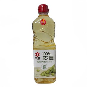 백설 식용유 콩기름, 3개, 900ml