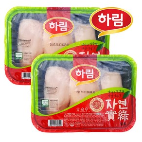 친환경 무항생제 자연실록 닭가슴살 400g 2봉