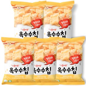 기름제로 옥수수칩 과자, 60g, 5개