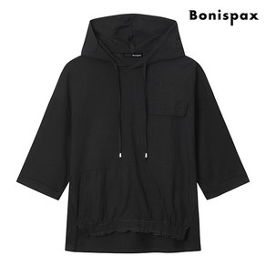[보니스팍스] 절개 밑단 트임 후드 티셔츠 (XP1LW015L0)