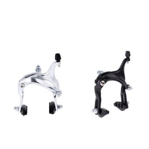 STK BMX MTB 용 긴 팔 도로 자전거 앞 뒷면 풀 캘리퍼 C 브레이크 2 개 조각, 블랙 실버, 알루미늄 합금, 2개