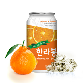 일화 한라봉에이드 350ml 24캔 (탄산음료), 음료, 24개