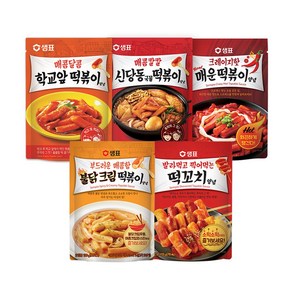 샘표 떡볶이양념 신당동 국물떡볶이 불닭크림 매운맛 소떡소떡, 5. 발라먹는 떡꼬치양념 105g, 1개