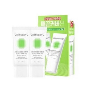 셀퓨전씨 어드밴스드 클리어 선스크린 100 SPF 50+ PA++++, 35ml, 2개