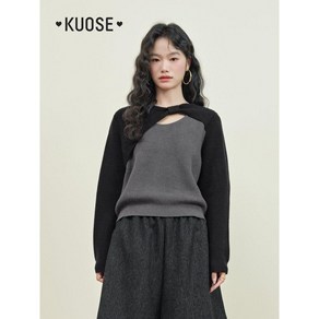 KUOSE 쿠오세니트 오프 보우 숄더 스웨터 KSH2311018