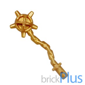 레고 부품 무기 메이스 / 도리깨 Peal Gold Minifig Weapon Spiked Flail / Mace 4600528 59232, 1개