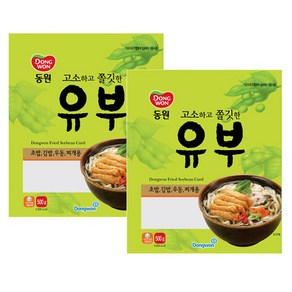 동원 고소하고 쫄깃한 냉동유부 500g x 2개/초밥용 김밥용 전골 우동, 2개