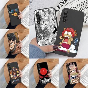 Huawe Nova 5 T 전화 케이스 원피스 Luffy Anime Fundas 소프트 실리콘 블랙 Coque Huawei 쉘 백 커버 가방