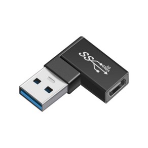 Type-C F to USB 3.0 M 사이드 꺾임 90 ㄱ자 젠더 PC 노트북 PD C타입, AN076.Type-C F to USB 3.0 M꺾임