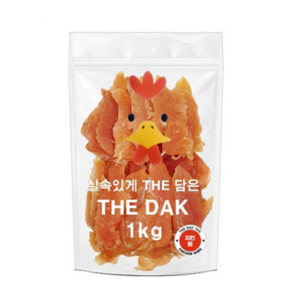 더닭 강아지 반려견 단백질 대용량 간식 1kg 과대포장 없는 순중량 간식