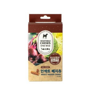 벅스펫 인섹트 베지츄 저알러지 강아지 껌 비트&양배추 10개입, 100g, 1개