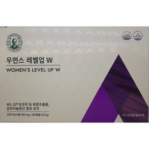 김정문알로에 우먼스 레벨업W 600mg x 360캡슐 - 마스크, 360정, 1개