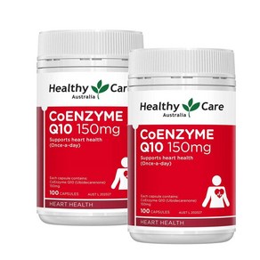 호주 헬씨케어 코엔자임 큐텐 Healthy cae CoQ10 150mg, 100정, 2개