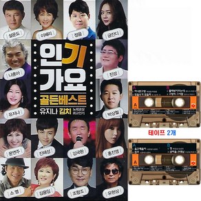 2Tape 인기가요 골든 베스트 40곡 테이프 트로트 노래 가요 카셋트 테잎 유지나 김용임 금잔디 진성 조항조