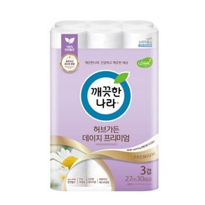 깨끗한나라 허브가든 데이지 프리미엄 1팩 (총30롤), 30개, 30개입