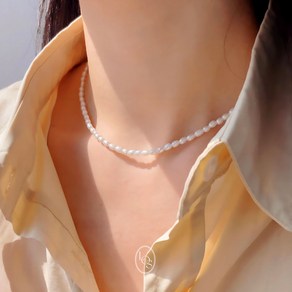 [고퀄/순은] 담수진주 목걸이 mini pearl necklace