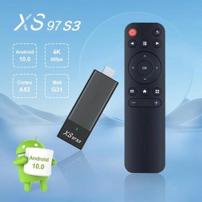 Smat TV Stick XS97 S3 Intenet HDTV HDMI 4K HDR Receive 2.4G 5.8G Wieless WiFi Andoid 10 Media P, 한개옵션0