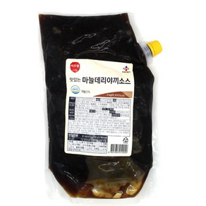 CJ 이츠웰 마늘 데리야끼소스 2kg [냉장포장], 2개