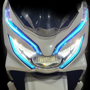 혼다 더뉴(18-20년식) PCX125 라이트필름 스티커 PCX 튜닝, 더 뉴 PCX(18~20년식), 레인보우, 1개