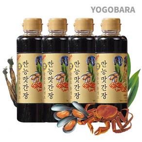 울릉도 만능 홍게 맛간장, 490g, 4개