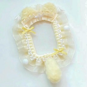 블랙 레이스 애니메이션 카드 탑로더 포토카드 케이팝 보호대 수제, 1개, 6.soft yellow