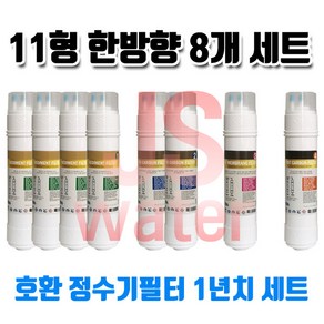 원봉 워터피아 WFP-72GOS 호환정수기필터 11인치 한방향 8개1셋트, 1개, B타입