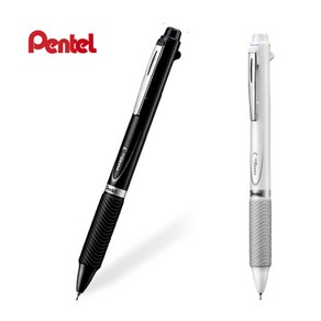 Pentel ENERGEL 펜텔 에너겔 3색볼펜 세트, 에너겔 3색 블랙1+화이트1 세트