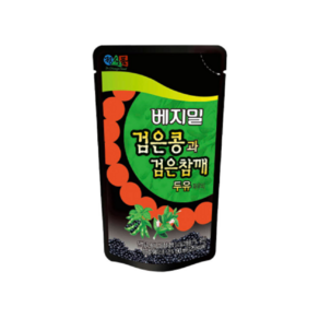 정식품 검은콩 검은참깨 두유 파우치 가족 간식 부모님 선물용, 30개, 190ml