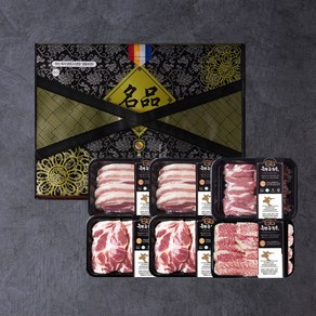 한돈선물세트 5호 냉장 삼겹살+목살+항정살+가브리살 2.8kg 고기선물세트 설날 추석 흙향돈한우