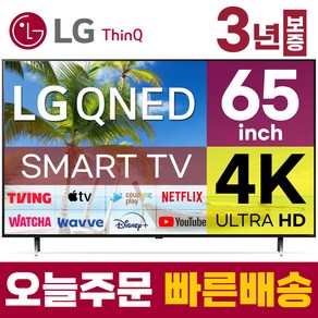 LG 65인치 TV QNED 4K 스마트 LED TV 65QNED75 LED 미러링 넷플릭스 유튜브, 벽걸이형, 65형, 방문설치