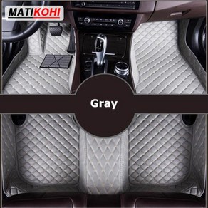 MATIKOHI 맞춤형 자동차 바닥 매트 VW 골프 6 7 8 카펫 발 코체 액세서리, 08 Gay, 01 2013-2020