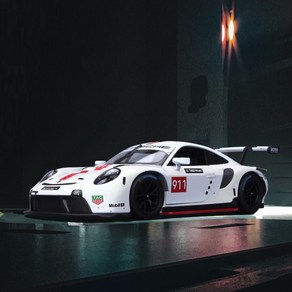 DPR 1:24 포르쉐 911 RSR 918 다이캐스트 모델 합금 스포츠카 장식, 포르쉐 918 바이작-화이트 라떼 버전, 1개