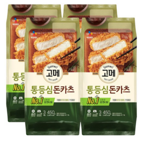 CJ 고메 바삭튀겨낸통등심돈카츠 450g X 4개