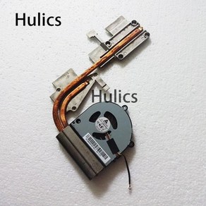 Hulics 중고 OFOR 도시바 위성 A660 노트북 냉각 팬 쿨러 방열판 AT0CX0020R0 KSB06105HA, 한개옵션0, 한개옵션1