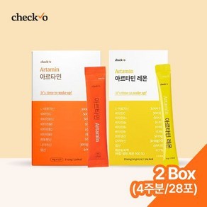 체크오 아르타민 2박스 (자몽 1 + 레몬 1) 마시는 아르기닌 + 비타민, 140g, 2개