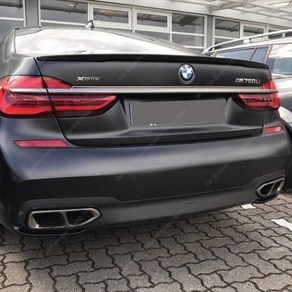 리어 스포일러 호환 성능 BMW G11 G12 7 시리즈 730i 730d 740i 740d 750i 760i Li Ld 트렁크 테일 윙 바디 키트 2016 - 2022, 1) Gloss Black, 1) Gloss Black