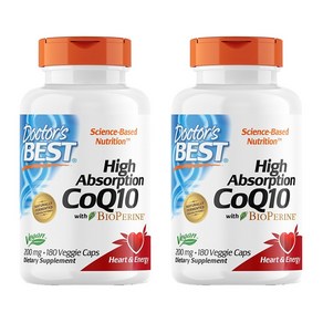 닥터스베스트 하이 앱솔션 CoQ10 200mg 베지 캡, 180정, 2개