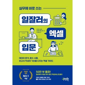 실무에 바로 쓰는 일잘러의 엑셀 입문 : 데이터 분석 함수 사용 보고서 작성의 기초를 다지는 엑셀 가이드, 제이펍