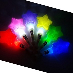 파티클럽 LED 미니칼라별봉 라이트봉 응원봉 색상랜덤 개(1개입)