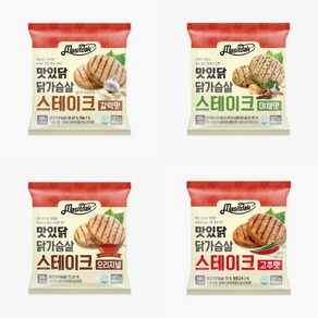 [랭킹닭컴] 맛있닭 닭가슴살 스테이크 4종 맛보기, 100g, 48개