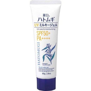 쿠마노유지 여백 하토무기 율무 UV 밀키젤 SPF50+ PA+++ 튜브타입, 80g, 1개