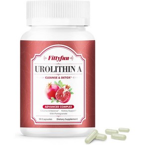 Fittyfun 1300mg Uolithin A 유로리틴 A 90캡슐, 1개, 90정