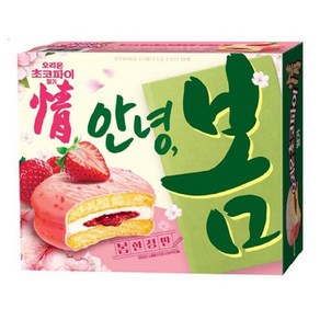 오리온 초코파이 정 딸기 안녕 봄 한정판 12P 408g, 단품, 단품