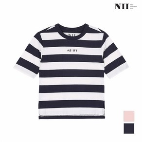 NII 아동 SHIFT 스트라이프 티셔츠 2NNKARTM3101