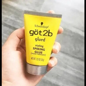 Got2b 헤어 젤 접착 스타일링 35g 1.25oz 왁스 고정 모양 플레이크 없음 스프레이, 1개