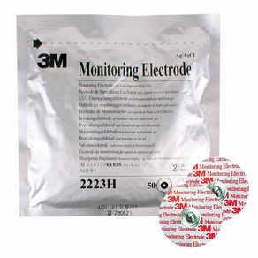 3M EKG 일렉트로드 심전도 패치 2223H 성인용, 1개, 50개입