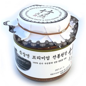 죽장연 프리미엄 전통된장, 1개, 960g