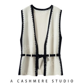 CASHMERE100% 캐시미어 베스트 조끼 가디건