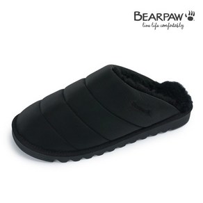 백화점정품 베어파우 방한화 (BEARPAW) 남성 패딩슬리퍼 MERRITT 블랙 K2941001QD 발편한 양털 슬리퍼 신발